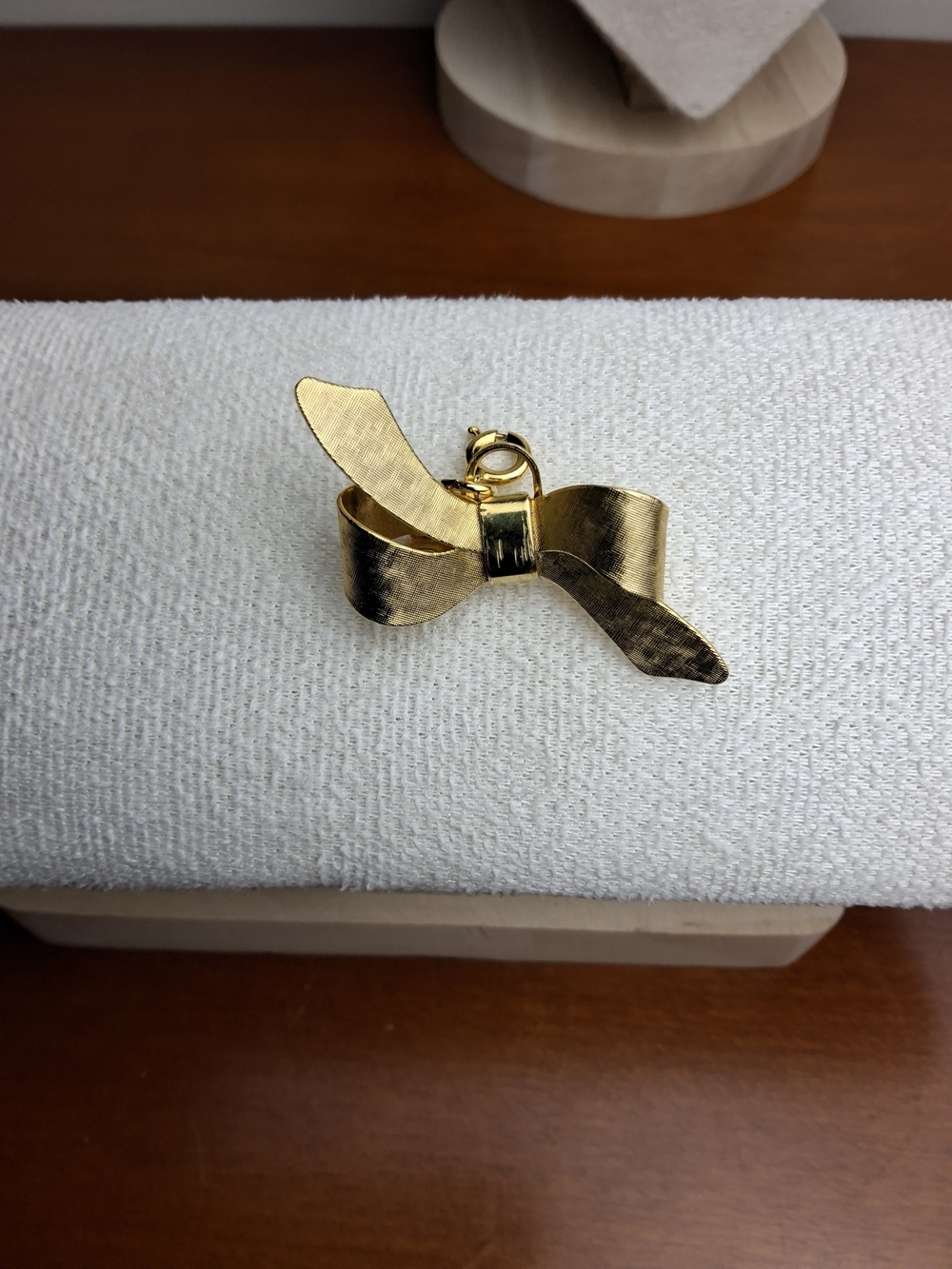 Gold Bow Pendant Charm - Elegant Bow Necklace Accent